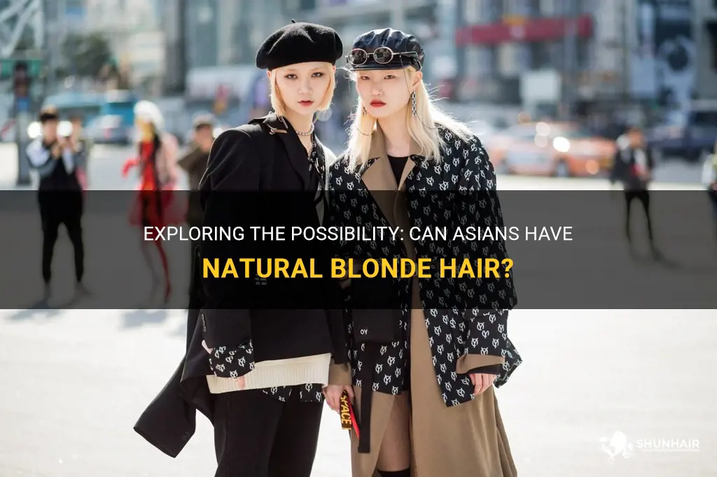 can asian have natural blonde hair