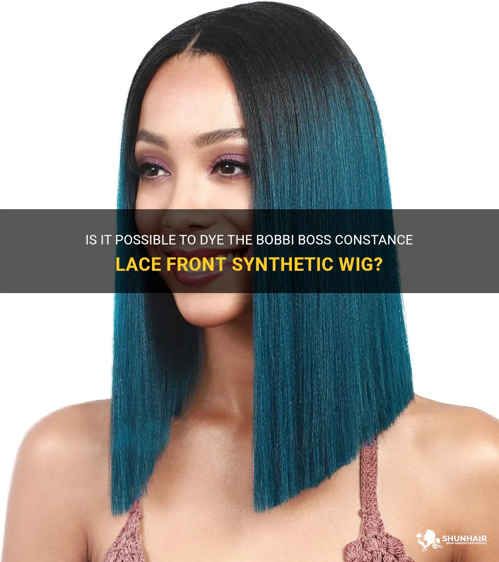 can bobbi boss consance lace front synthetic wig be dyed