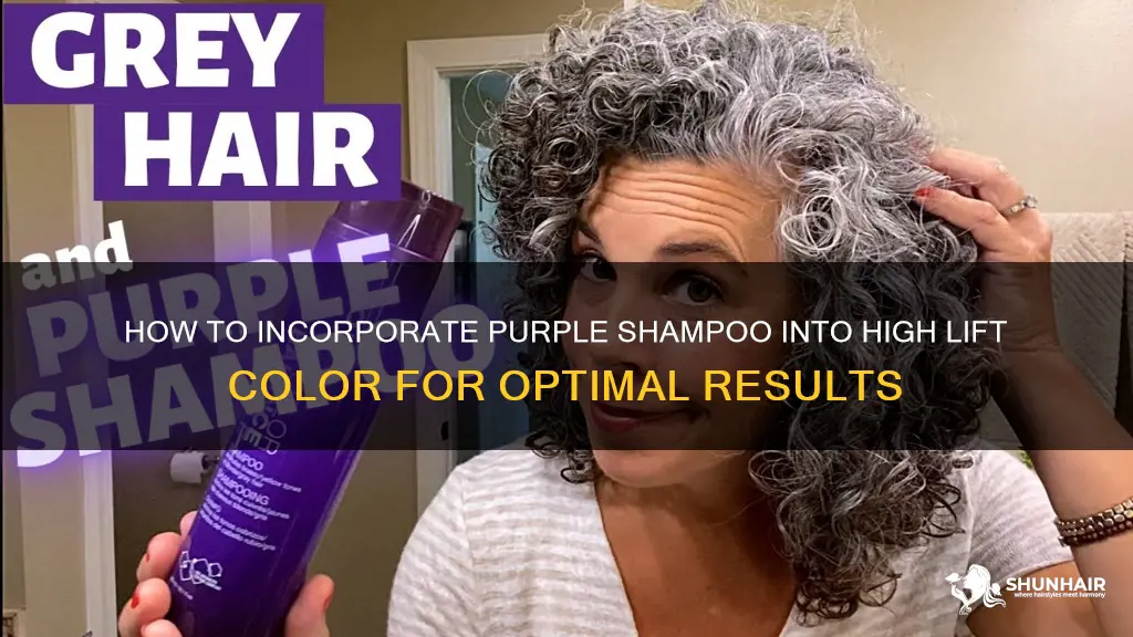 How To Incorporate Purple Shampoo Into High Lift Color For Optimal ...