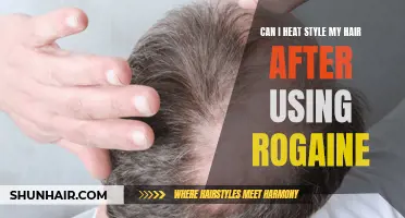Can I Heat Style My Hair After Using Rogaine?