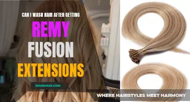 Can You Wash Your Hair After Getting Remy Fusion Extensions?