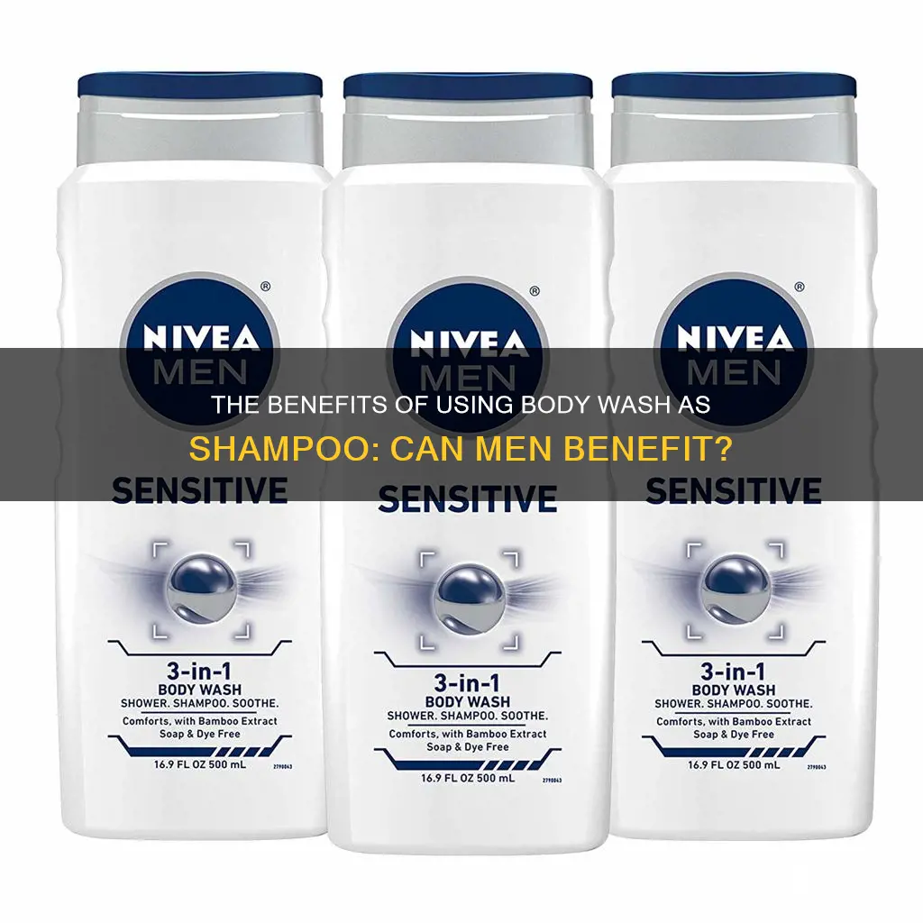 can men use body wash as shampoo