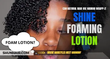 Using Nairobi Wrapp-It Shine Foaming Lotion: A Game-Changer for Natural Hair