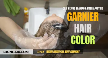 Is It Safe to Use Shampoo After Applying Garnier Hair Color?