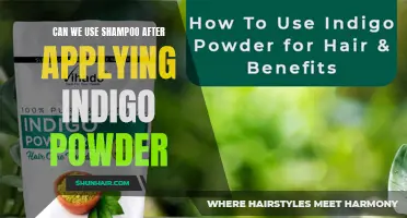 Can Shampoo Be Used After Applying Indigo Powder?