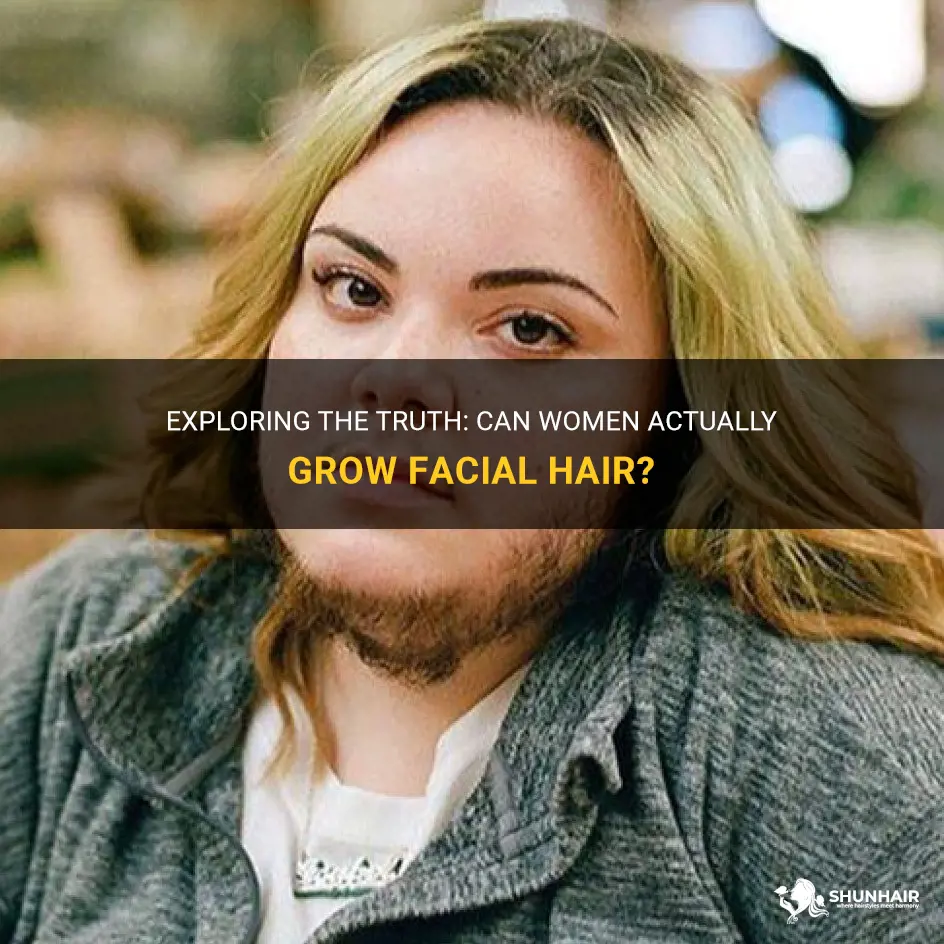 can women grow facial hair
