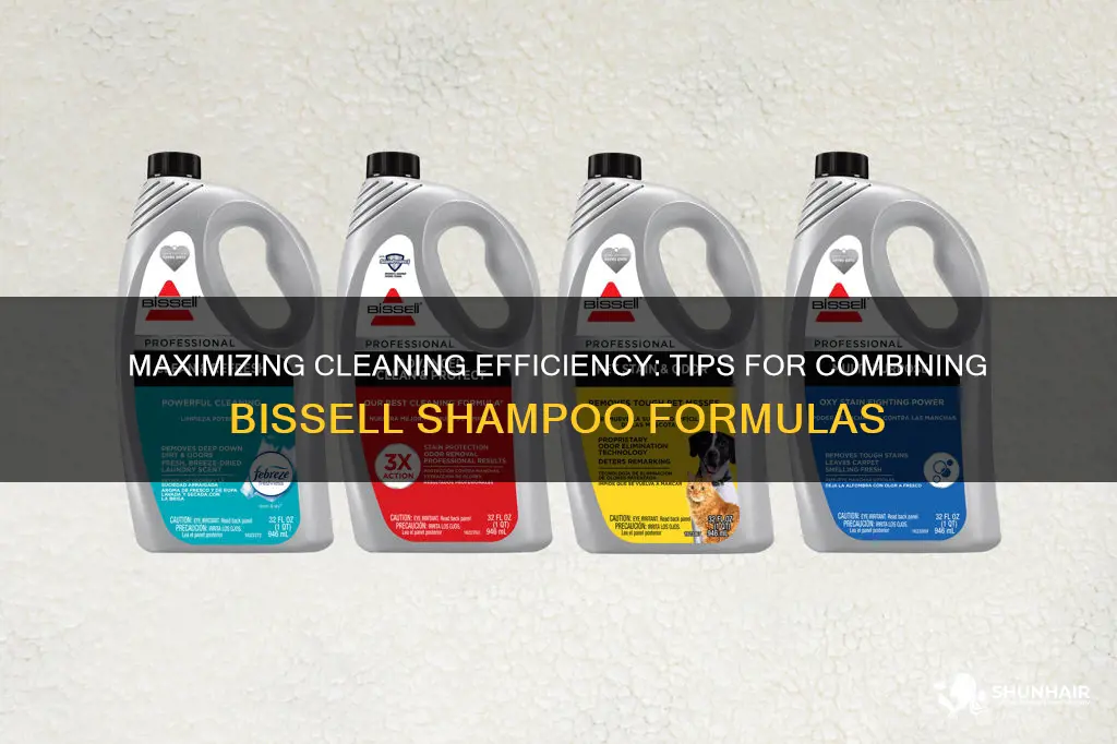 can you combine bissell shampoo formula