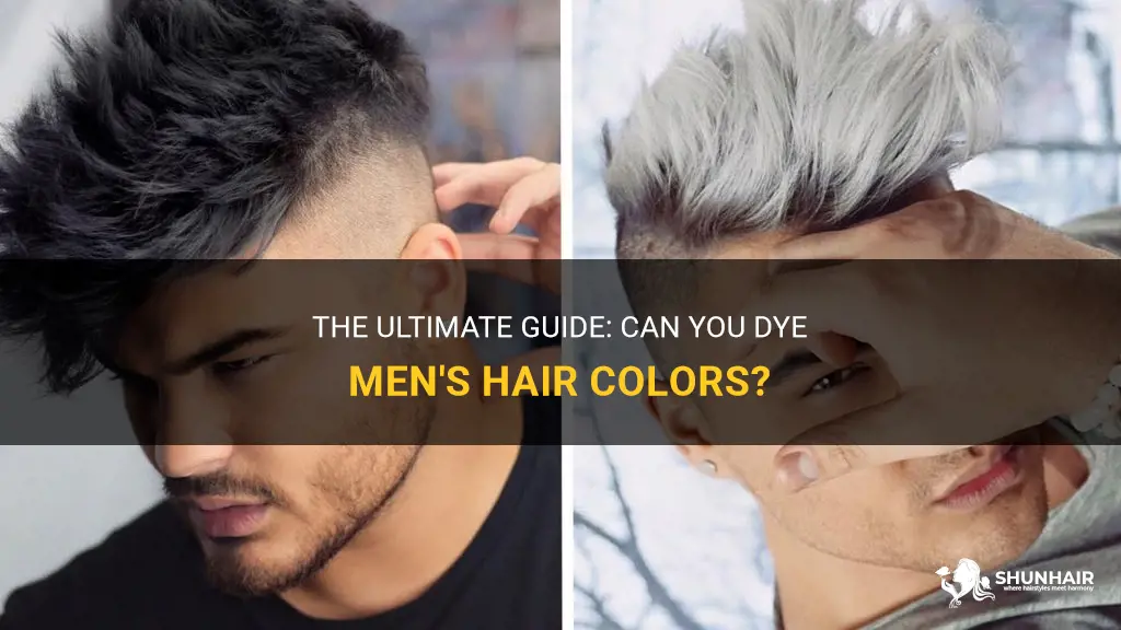 The Ultimate Guide: Can You Dye Men's Hair Colors? | ShunHair