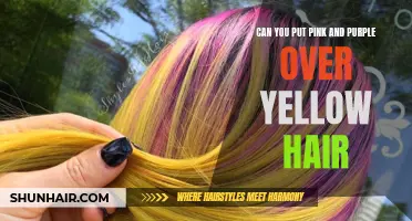 Creating a Stunning Look: Experimenting with Pink and Purple Hues on Yellow Hair