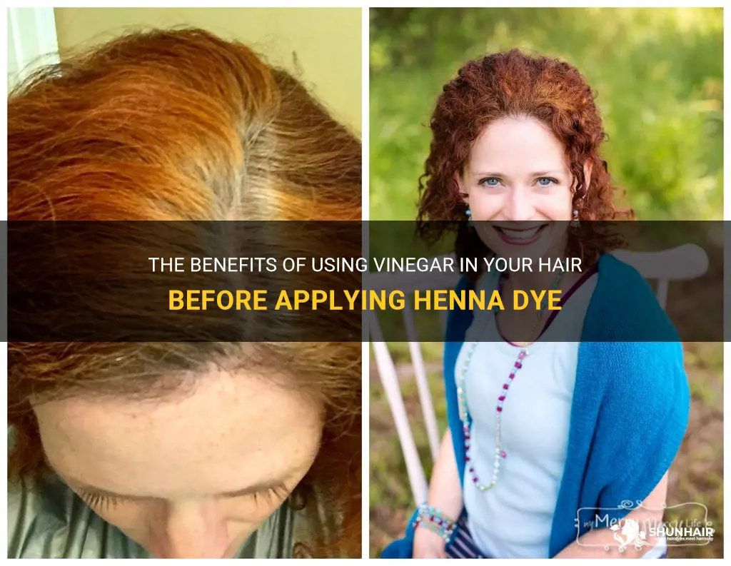 can you put vinegar in hair before henna dye