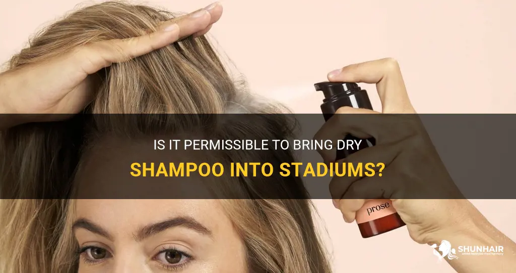 can you take dry shampoo in stadiums