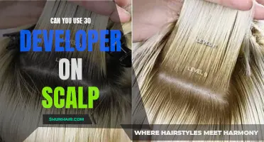 Is it safe to use 30 developer on your scalp?