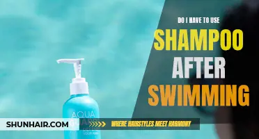 Here are three article titles for "do I have to use shampoo after swimming":
1. "Maintaining Your Mane: Is Shampoo Necessary After a Dip in the Pool?"
2. "Dive Into the Truth: Debunking the Myth of Post-Swim Shampooing"
3. "Wet Hair Woes: Do You Really Need to Shampoo After Swimming?