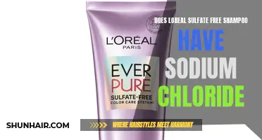 Does L'Oreal Sulfate-Free Shampoo Contain Sodium Chloride?