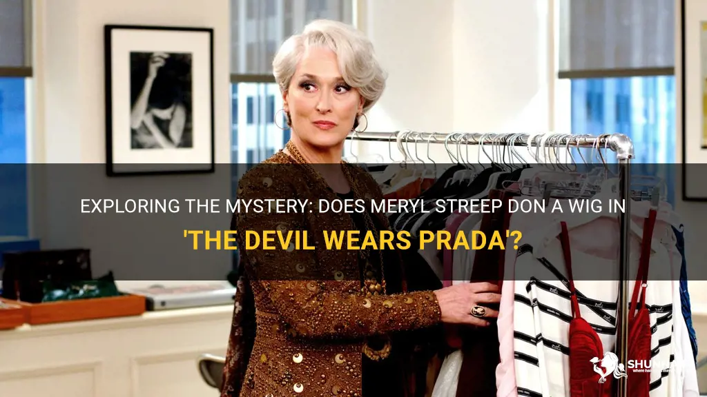 does meryl streep wear a wig in devil wears prada