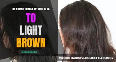 How to Easily Change Your Hair Color from Black to Light Brown