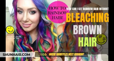 Achieve Beautiful Rainbow Hair on Brown Hair Without Bleaching