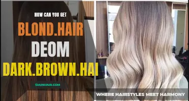 Achieve Stunning Blonde Hair from Dark Brown Locks with These Methods