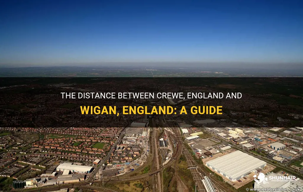 how far is crewe england from wigan england