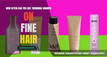 Maximizing the Benefits: How Often Can You Use Thickening Shampoo on Fine Hair?