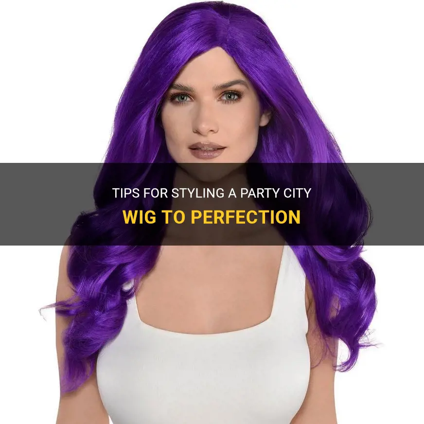 how to style a party city wig