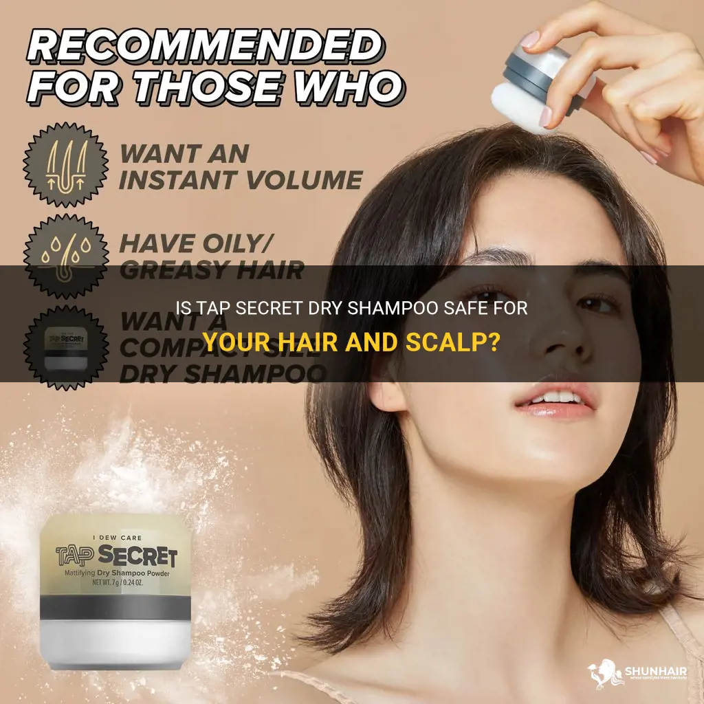 is tap secret dry shampoo safe