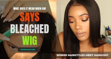 Understanding the Meaning Behind a Bleached Wig: Decoding the Fashionable Hair Trend