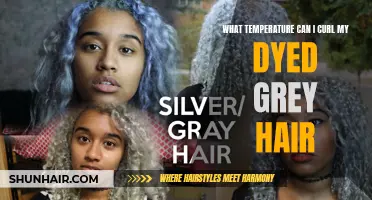 The Ideal Temperature for Curling Dyed Grey Hair