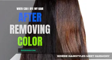 The Best Time to Dye Your Hair After Removing Color: A Comprehensive Guide