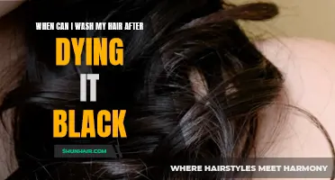 When Can I Safely Wash My Hair After Dying It Black?