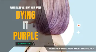 How Soon Can I Wash My Hair After Dyeing It Purple?