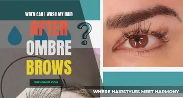 Can I Wash My Hair Right After Getting Ombre Brows?